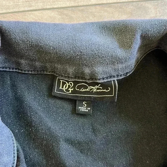 DG2 Diane Gilman Gray Utility Jacket Cotton Sz S - Picture 3 of 7